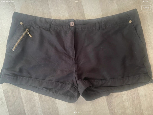 George asda black shorts size - george,
