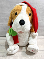 Santa Dog Hat Plush Animated
