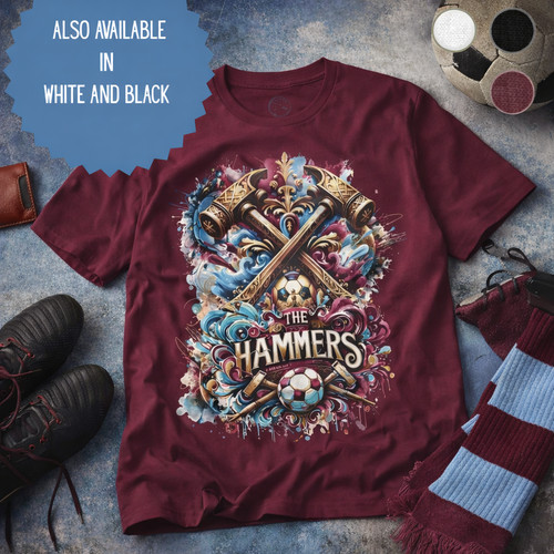 West ham shirt hammers - t-shirt,,