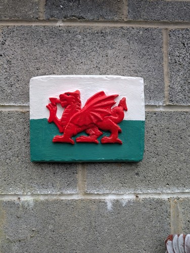 Welsh dragon plaque - ,