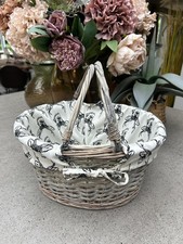 Grey Wicker Shopper Shopping