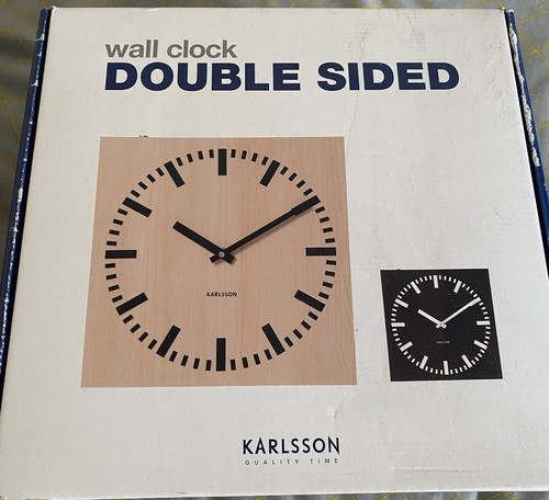 Karlsson double sided clock - double,