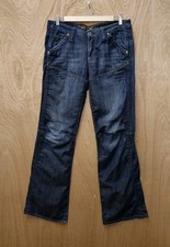 G-Star Elwood Heritage Loose WMN Jeans W30 L32 30X32 Blue Zip Ladies         596