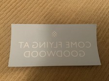 Goodwood Flying Window Sticker