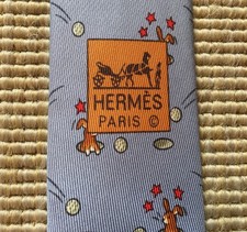 Hermès 100% silk tie