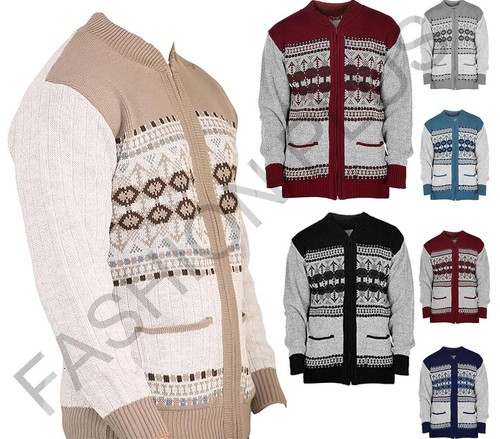 Aztec print knitted mens - aztec,