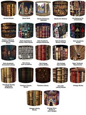 Dark Art Academia Vintage Books Ceiling Pendant Lampshades Table Lamp shades