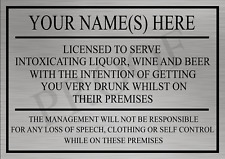 Aluminium Personalised Funny