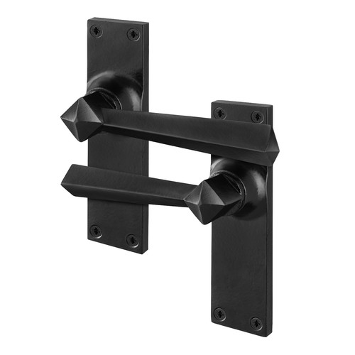 Black antique rustic door - black,