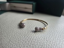 9ct Yellow Gold Cubic Zirconia Torque Bangle  - 1801009