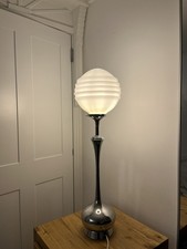 Vintage large Chrome art deco