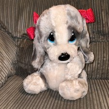 Large Applause 12" Honey Sad Sam Collectable Plush Soft with red bows