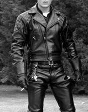 Men's Real Leather Bikers