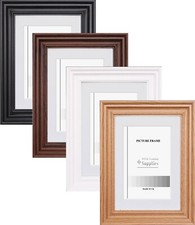 Swept Photo Frames With White