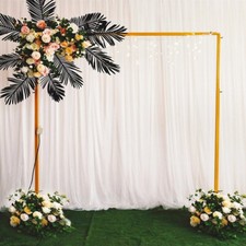 Wedding Stand Flower Rack Arch Iron 2X2M Party Door Garden Metal Prop Decor