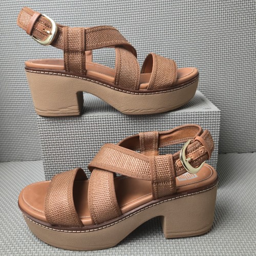 Fitflop pilar straw leather - fitflop,