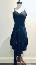 Unusual Asymmetrical Dress, Hippy, Boho, Fairy, Lace, Satin, Floaty, Silky, Goth