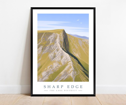 Sharp edge mountain ridge art - edge,
