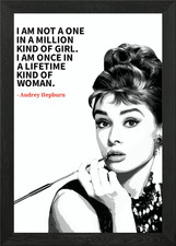 Audrey Hepburn quotes Framed