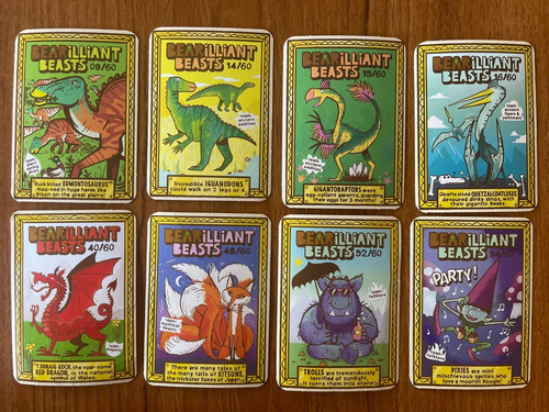Bearilliant beasts cards - 8,