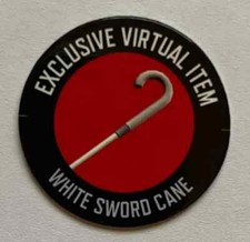 Roblox WHITE SWORD CANE