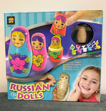 AMAV TOYS RUSSIAN NESTING DOLLS BABUSHKA PAINTING CRAFT KIT