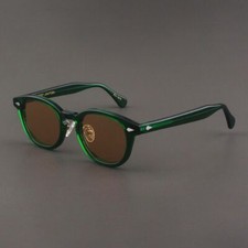 MOSCOT LEMTOSH Sunglasses Men Round Green Framed Glasses Polarized Women New