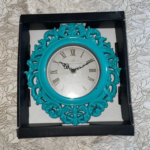 Edinburgh clock turquoise - clock, 9”