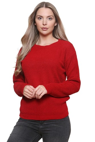 Women knitted jumper - knitted,