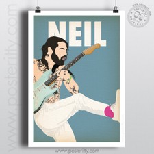 SIMON NEIL Biffy Clyro Music Icon Minimalist Poster Posteritty Art Print Biff
