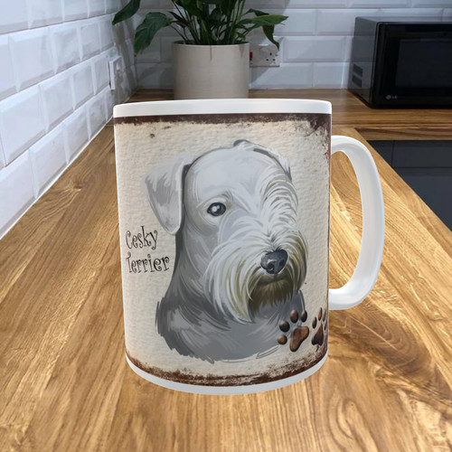 Cesky terrier 11oz coffee mug - terrier,