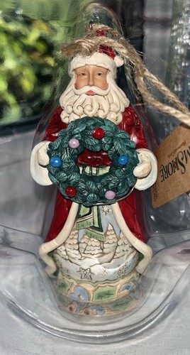 Jim shore santa with - santa, wreath