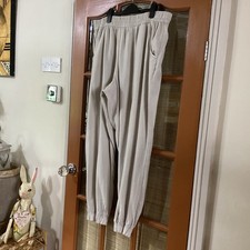 Ladies Linen Mix Cuffed Trousers In Beige Size 18 From Very 