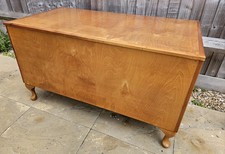 Wood Storage Chest/Box Large With Queen Anne Style Legs