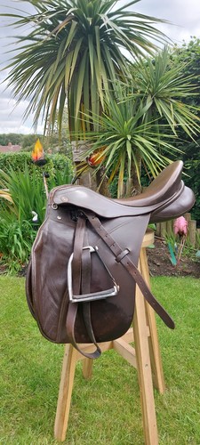 Brown leather horse - brown, riding