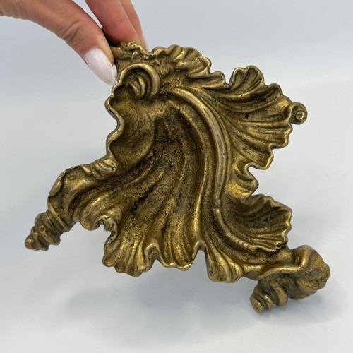 Heavy vintage bronze acanthus - vintage,