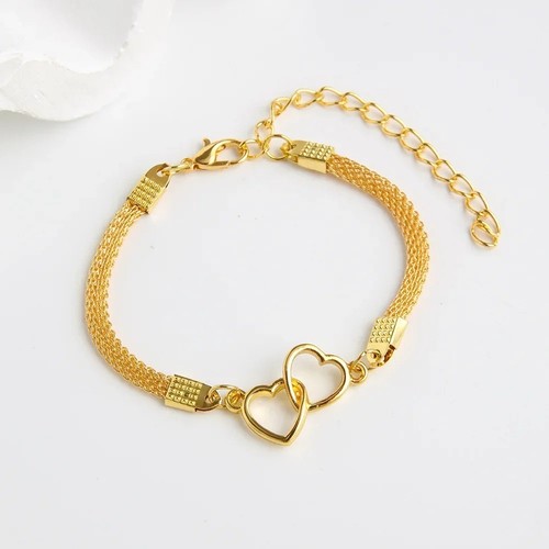 Silver ankle bracelet heart - ankle,
