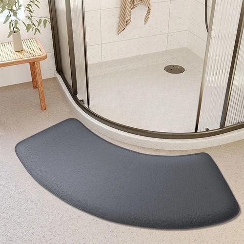 Bathroom absorbent mat curved - absorbent,