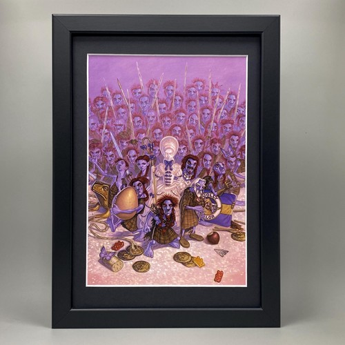 Wee free men framed - men, art.