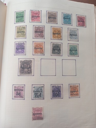 Rhodesia bsa overprints - co,