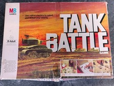 TANK BATTLE Board Game MB Games 1976 -  Vintage War Strategy Game