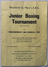 1979 Program Junior Boxing