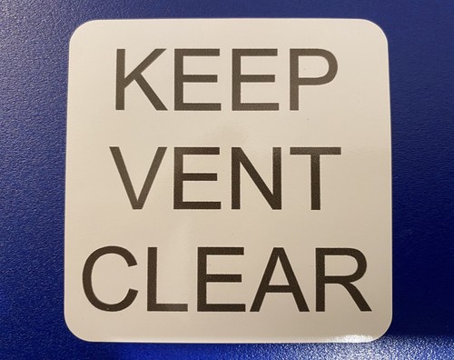Keep vent clear caravan - vent,