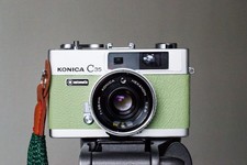 Konica C35 rangefinder camera - 38mm F2.8 lens - new light seals