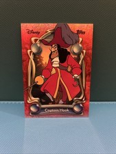 Disney Topps Wonder 2025 Captain Hook 2/5 Red Sparkle Card
