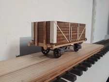 O Gauge Wooden 7 Plank Wagon