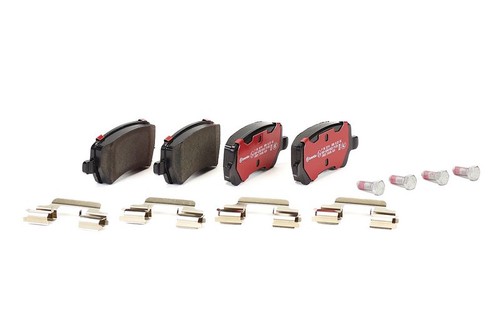 Rear brake pad set fits - pad,