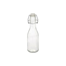 Glass Drinks Bottle with Swing