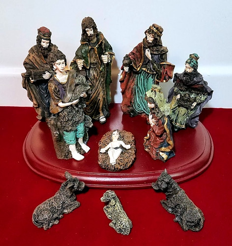 Vintage christmas nativity - vintage,