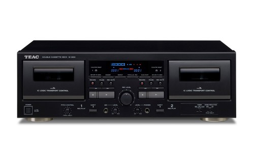 Teac twin cassette deck - teac, w1200